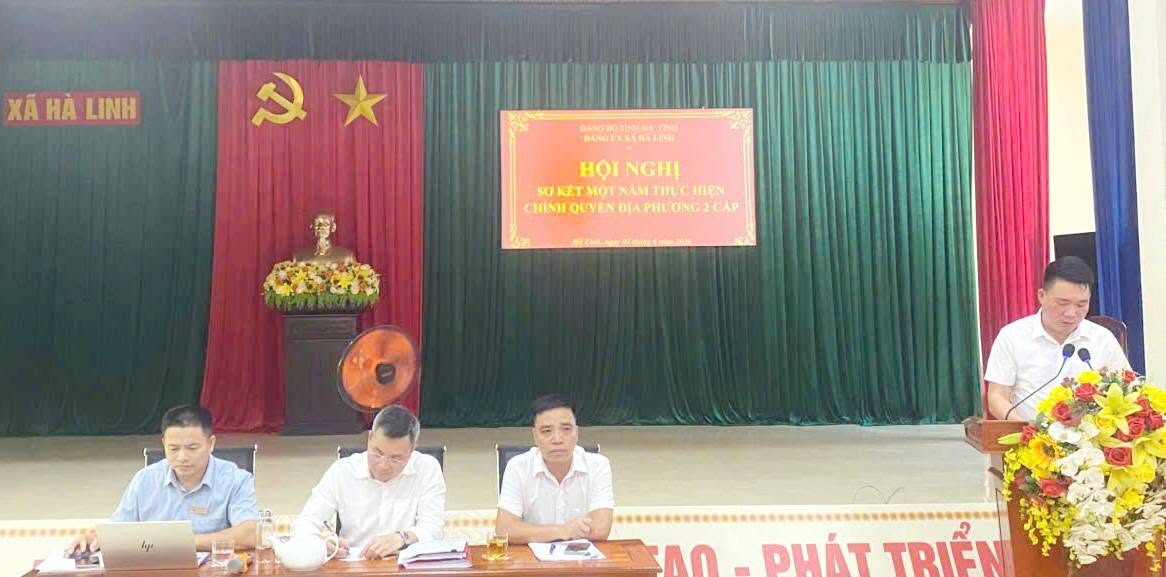 Xã hà Linh tổ chức Hội nghị sơ kết 01 năm thực hiện mô hình Chính quyền địa phương 2 cấp