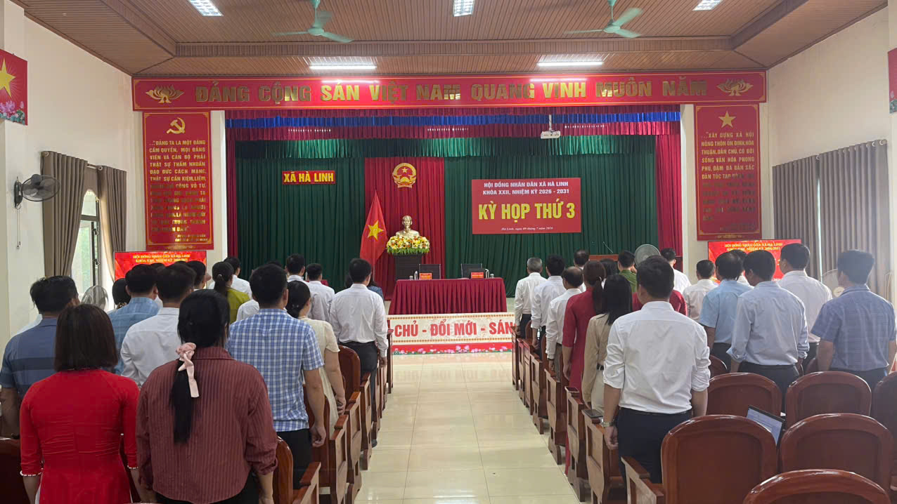 Hội đồng nhân dân xã Hà Linh, khóa XXII, nhiệm kỳ 2026 - 2031 tổ chức Kỳ họp thứ 3 (kỳ họp thường lệ giữa năm 2026)