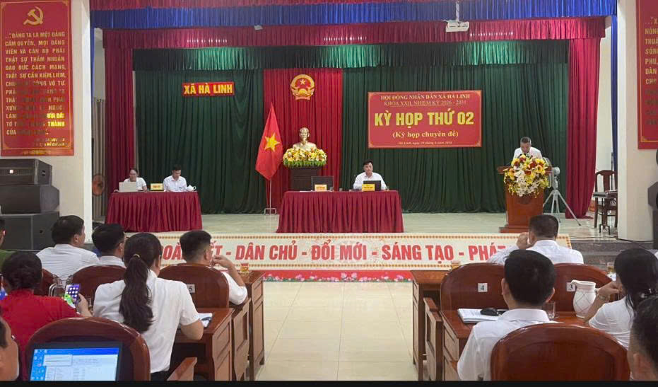 HĐND xã Hà Linh tổ chức kỳ họp thứ 2(kỳ họp chuyên đề) Khóa XXII, Nhiệm kỳ 2026-2031.