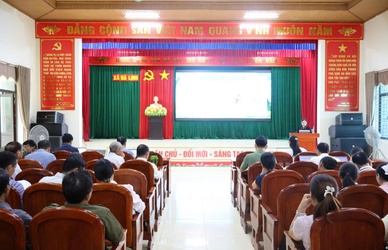 Xã Hà Linh tổ chức Hội nghị tập huấn kỹ năng, nghiệp vụ, bồi dưỡng kiến thức pháp luật cho đội ngũ tuyên truyền viên pháp luật và hòa giải viên ở cơ sở trên địa bàn xã năm 2026