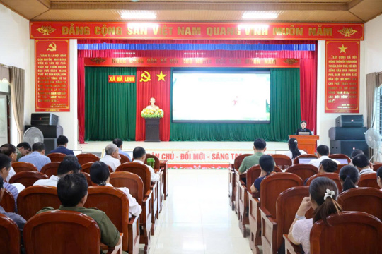 Xã Hà Linh tổ chức Hội nghị tập huấn kỹ năng, nghiệp vụ, bồi dưỡng kiến thức pháp luật cho đội ngũ tuyên truyền viên pháp luật và hòa giải viên ở cơ sở trên địa bàn xã năm 2026 
