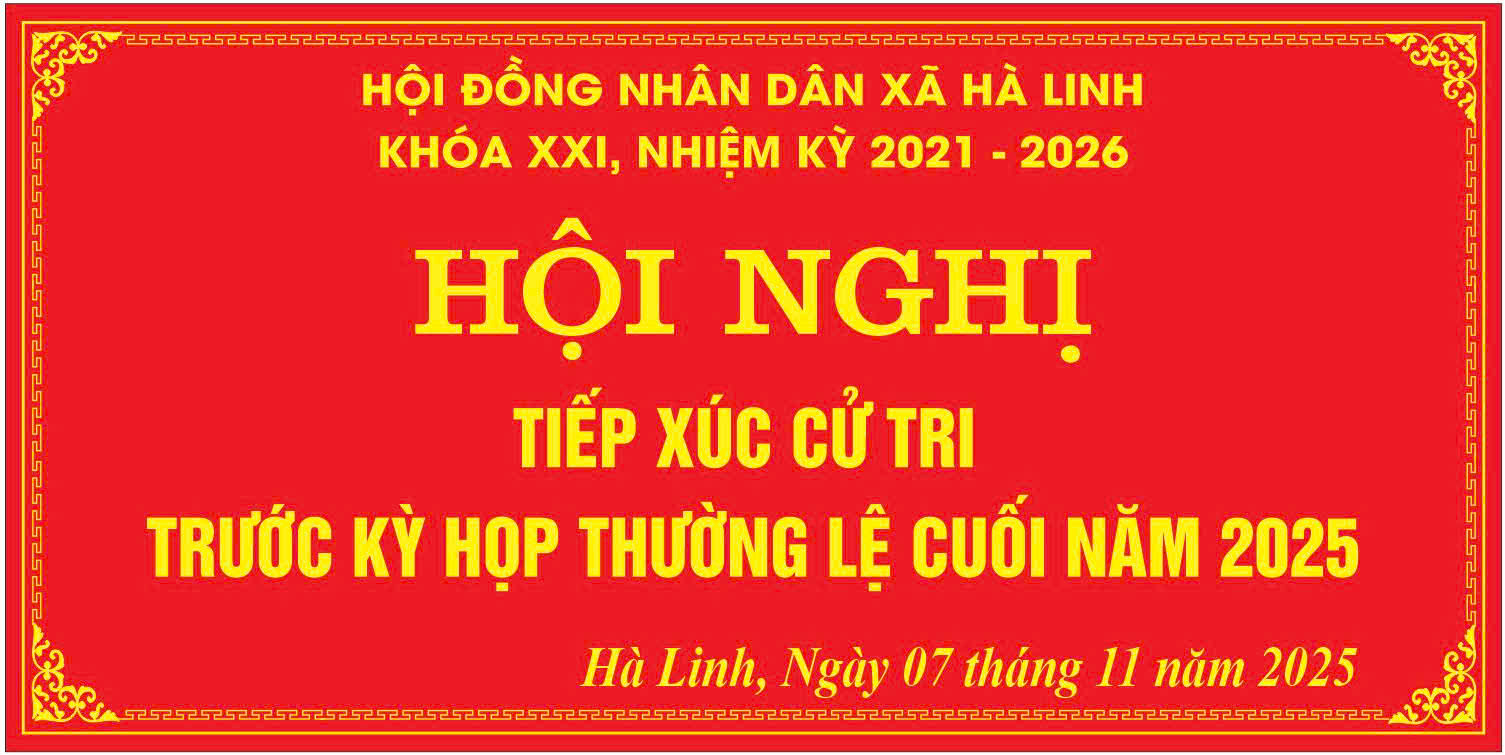 Uỷ ban MTTQ xã Hà Linh tổ chức Hội nghị tiếp xúc cử tri với Đại biểu HĐND xã. 