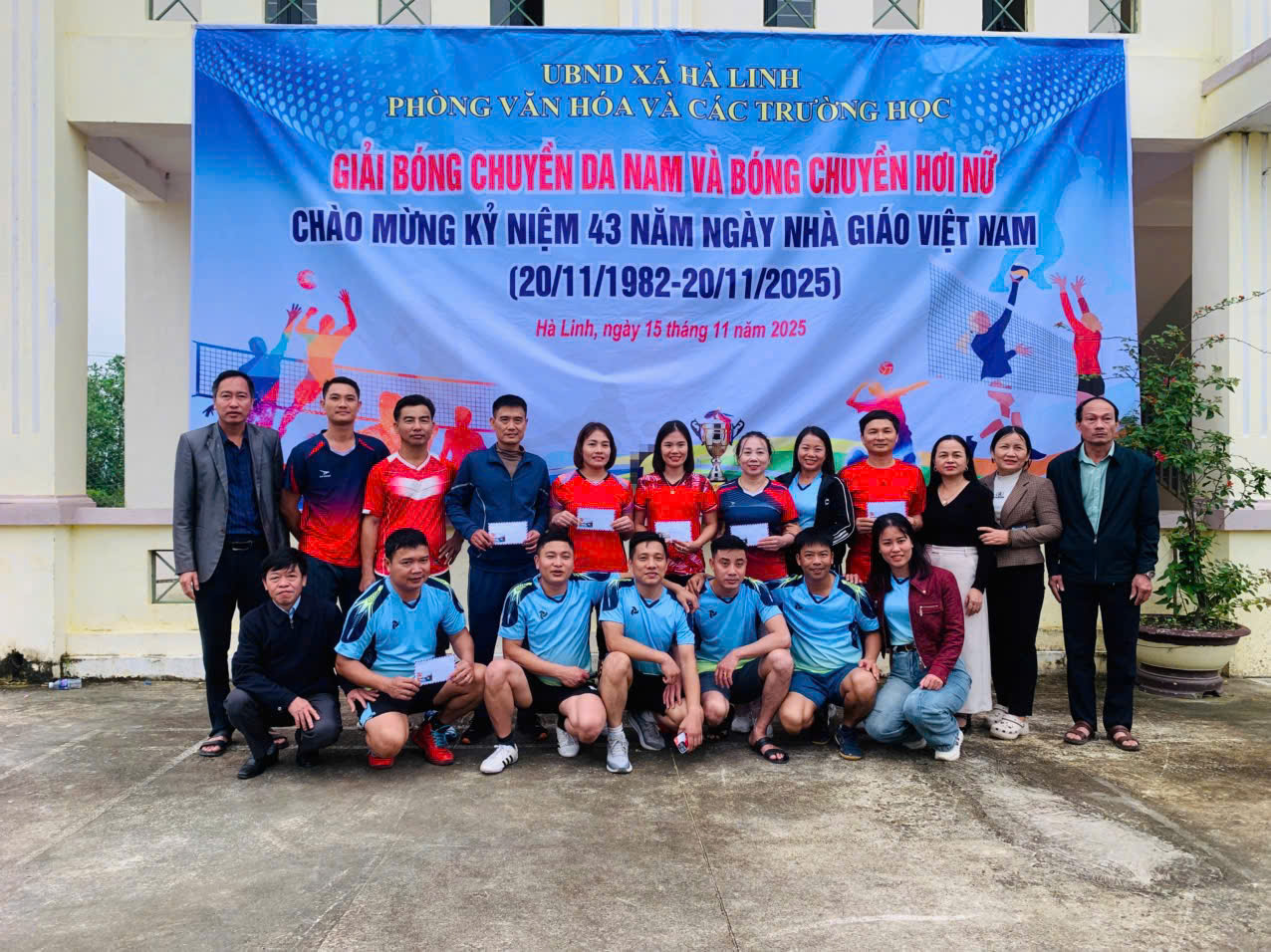 Giao lưu thể thao ngành giáo dục Hà Linh chào mừng 20/11